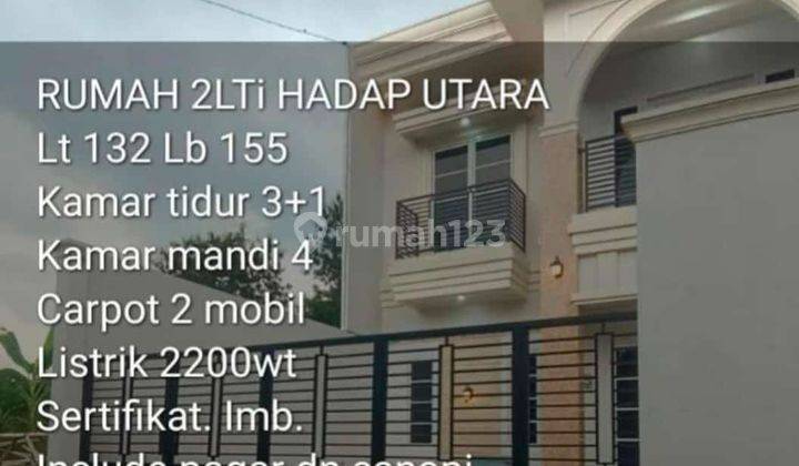 Rumah Klasik Mewah 2 Lantai, Dekat Pintu Tol. Krukut