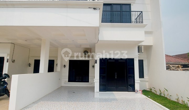 Rumah Mewah Classic Modern Dekat Stasiun Depok dan Pintu Tol Sawangan, Free Biaya2, Banyak Bonus, Cukup Bf 3 Jt