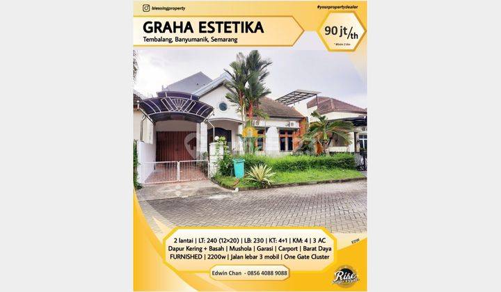 Rumah Furnished Cluster Graha Estetika Tembalang Semarang Undip 1