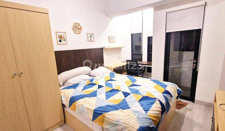 kamar tidur apartemen unit 1 br lt