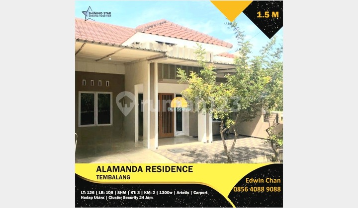 Rumah Dekat Undip Cluster Alamanda Residence, Tembalang, Semarang 1