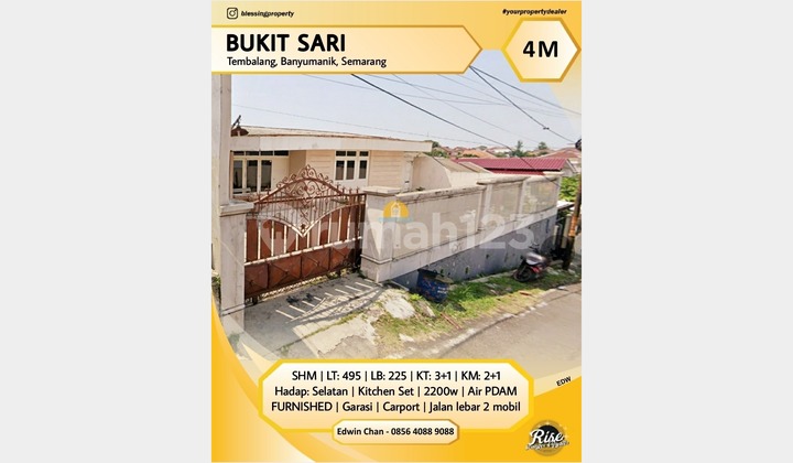 Rumah SHM Furnish Dekat Undip Perum Bukit Sari Tembalang Semarang 1