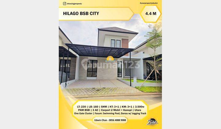 Rumah Baru SHM 2 lantai Cluster Ekslusif Hilago BSB City Semarang 1