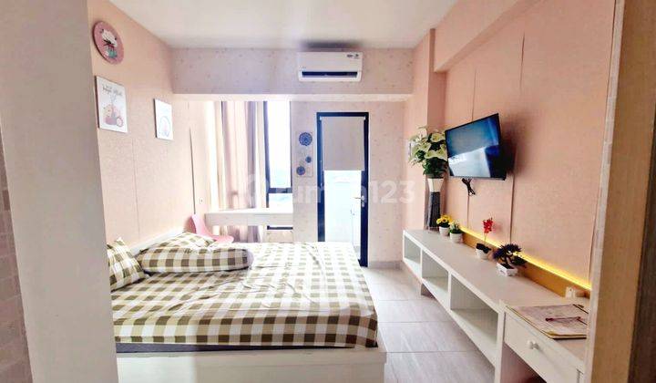 kamar tidur apartemen unit 1 br lt