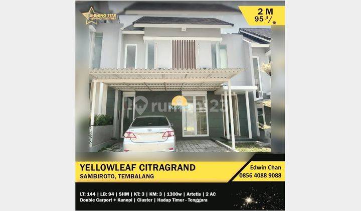 Rumah 2 lantai Dekat Undip Cluster CitraGrand Tembalang Semarang 1