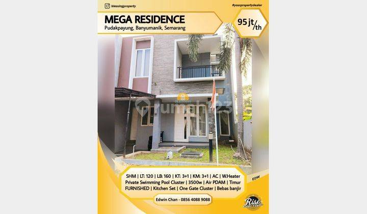 Rumah Private Pool Cluster Mega Residence Banyumanik Semarang 1