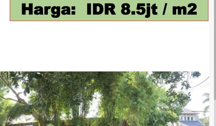 Dijual Kavling siap Bangun Bisnis dan Rumah di Bintaro sektor 8 Tangsel