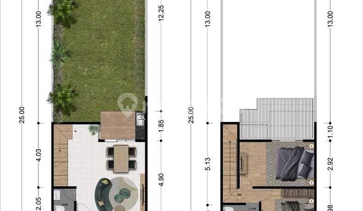 New Minimalist Fresh House Graha Green Garden 2