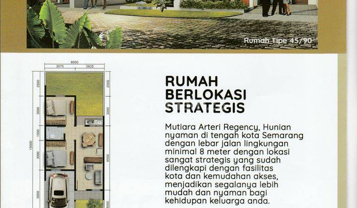 Jual Rumah Baru di Perumahan Mutiara Arteri Regensi  1