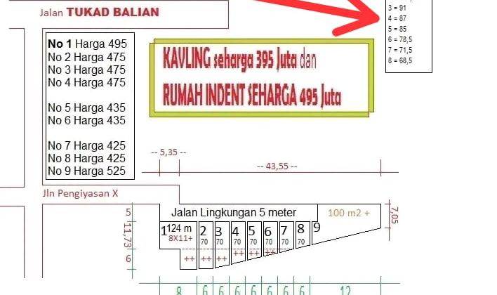 Telah dibuka tanah kavling lokasi strategis komplek Villa di sanur 4