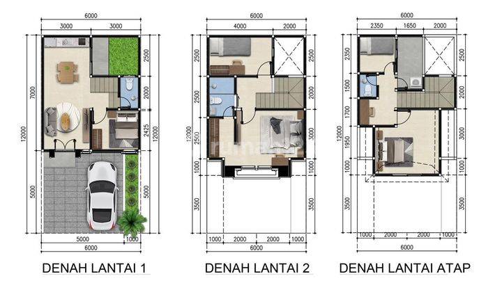 Rumah Baru Dalam Cluster di bambu apus, Bambu Apus 2