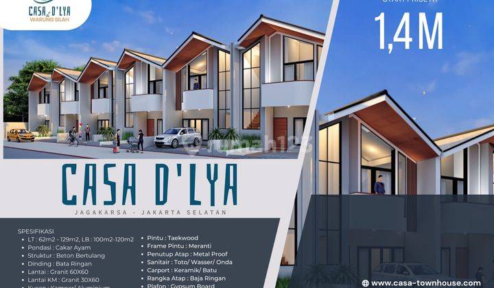 Dijual Rumah Cluster Casa D lya Jagakarsa Jakarta Selatan 2