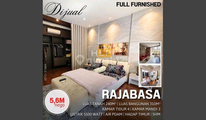 Rumah 2lt Mewah Di Jalan Raya Gajah Mungkur Furnish  2