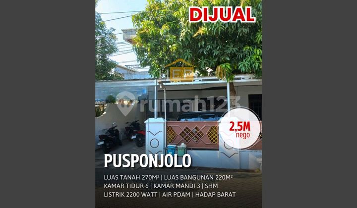 Rumah Dkt Kota Di Pusponjolo Siap Untuk Kos 1
