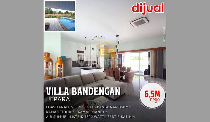 Villa Mewah Furnish Di Bandengan Jepara,siap Pakai 1