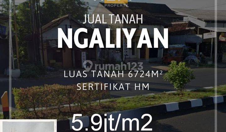 Jual Murah Tanah Ngaliyan Raya Depan Lapas 1