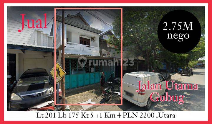 Rumah di JALAN UTAMA GUBUG, Cocok Untuk Toko  1