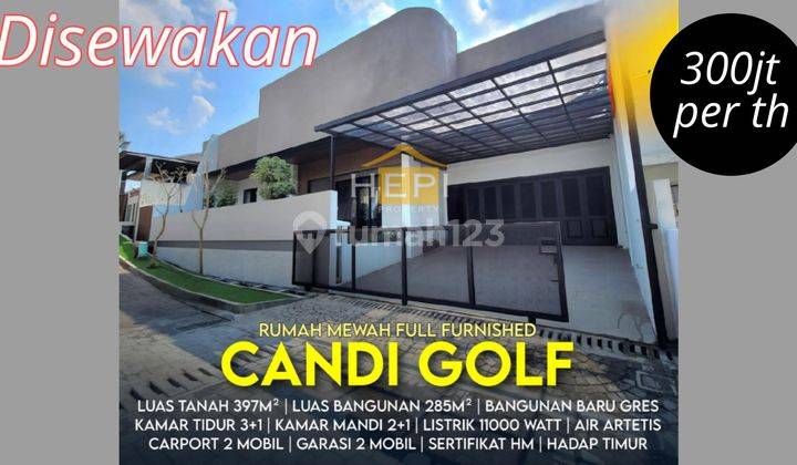 Sewa RUMAH MEWAH FURNISH DI CANDI GOLF Semarang 1