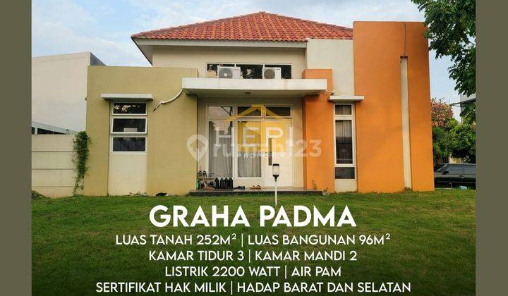 Rumah Siap Pakai DEKAT KARANGTURI Di Graha Padma,  1