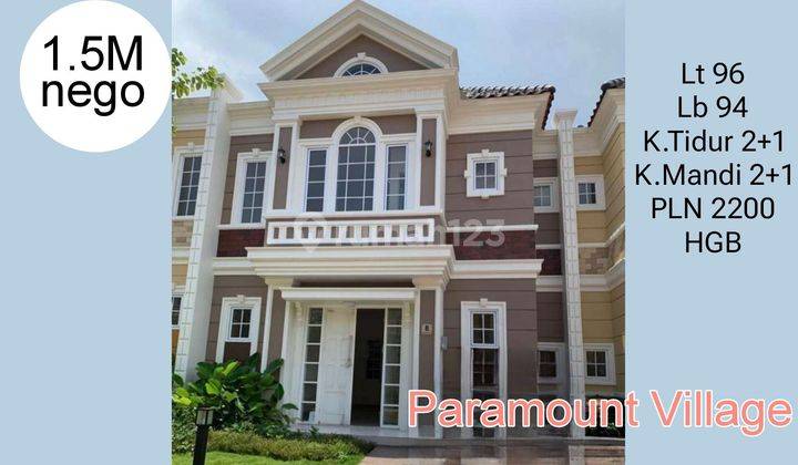 Rumah Murah Di PARAMOUNT VILLAGE Tipe CLASSIC 1