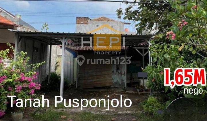 Tanah MURAH Di PUSPONJOLO Gang ,Ada Bangunan 1