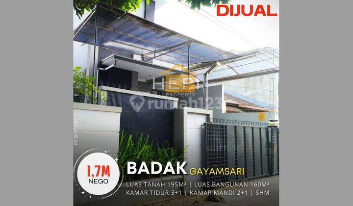 Rumah Di Jalan Badak Dekat Kota,Siap Pakai 1