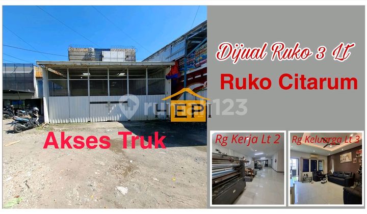 Ruko 3Lt untuk Usaha dan Rumah Tinggal Mewah Tengah Kota 1
