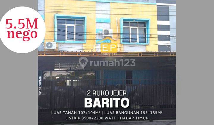 Ruko Jejer 2 Di JALAN BARITO, Siap Pakai 1