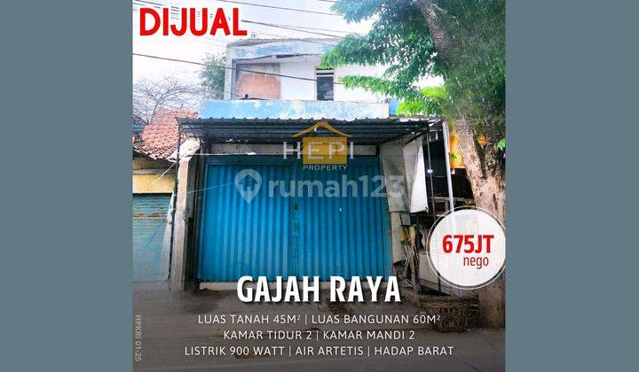 Ruko Murah Di Gajah Raya Dekat Kota Siap.pakai 1