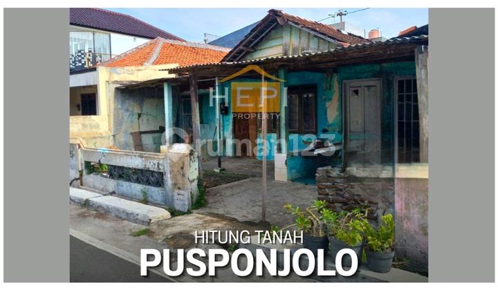 Rumah Hitung Tanah Di Pusponjolo Jalan Depan 2 Mobil  1