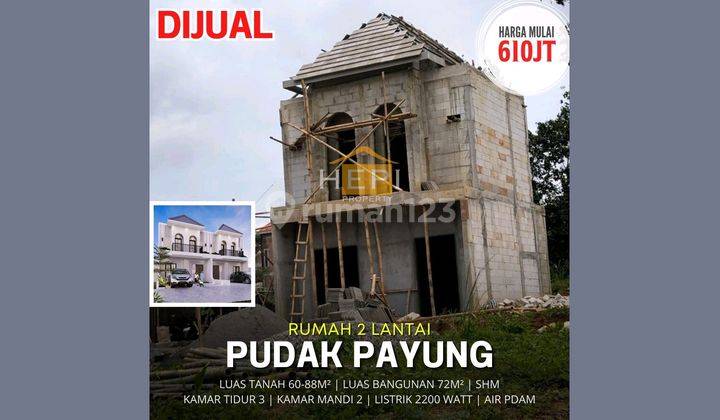 Rumah Indent 2lt Di Pudak Payung Bebas Banjir 1