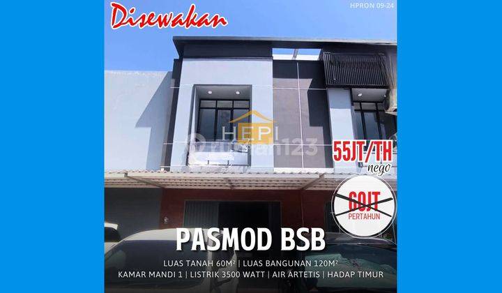 Ruko BARU 2Lt Di PASAR MODEREN BSB,Lokasi Strategis 1