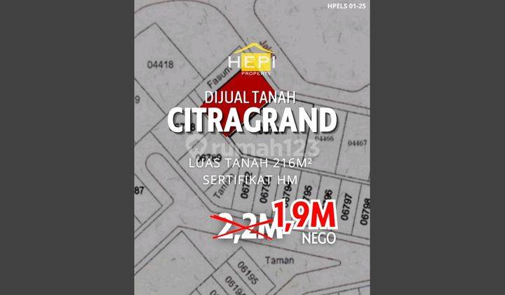 Tanh Bagus Di Citragrand Sambiroto Siap Bangun 1