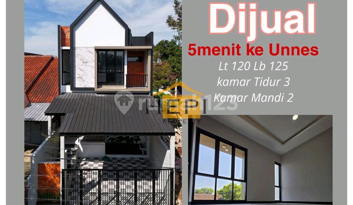 Rumah Baru Gress Dekat Unnes 50M ke Jalan Raya 1