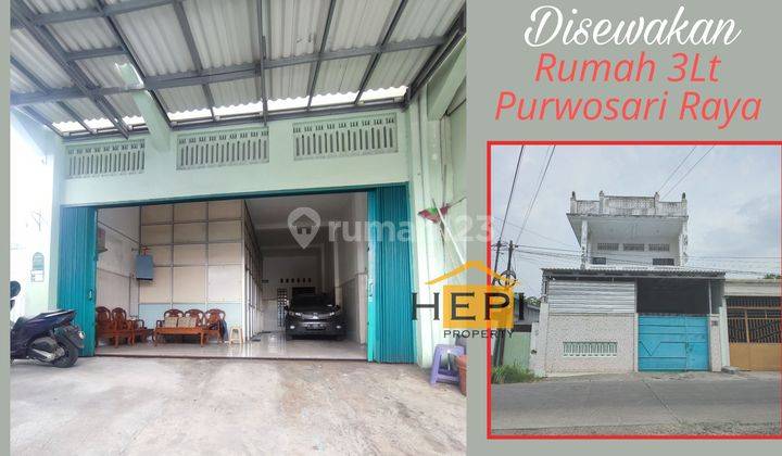 Rumah 3lt Di Purwosari Raya, Cocok Untuk Usaha 1