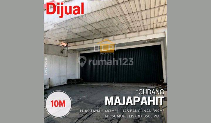 Gudang Di Jl. Majapahit Siap Pakai. Akses Kontainet 1