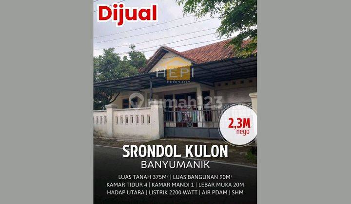 Rumah Di Srondol Kulon Dengan Open Space Luas 1