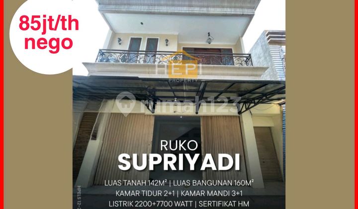 Ruko Bagus 2lt Di Jln Supriyadi Siap Pakaii  1