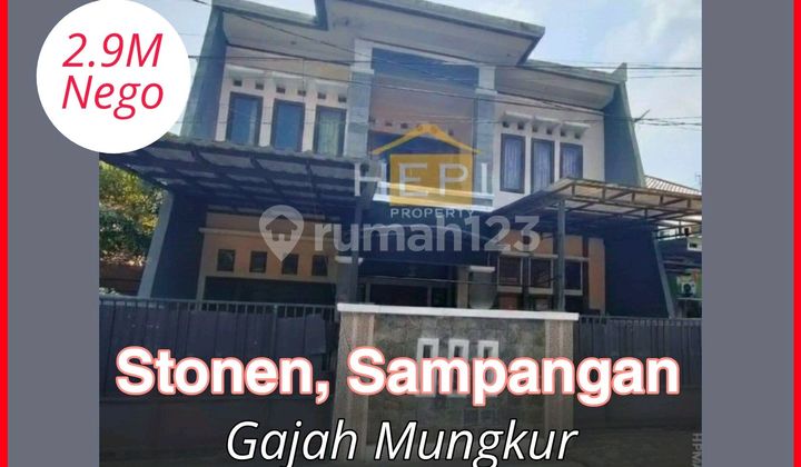 Rumah 2Lt Bagus di Stonen Sampangan Dekat Kota