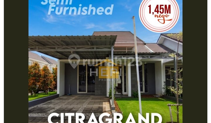 Rumah Cantik Murah Semi Furnish di Citragrand 1