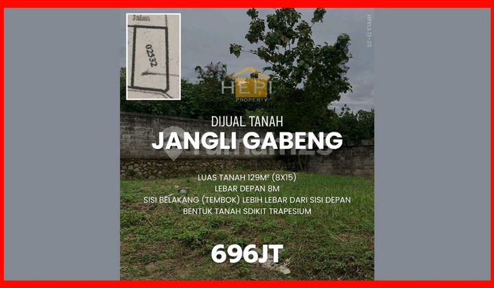 Tanah Murah Di Jangli Dekat Candi Golf Siap Bangun 1