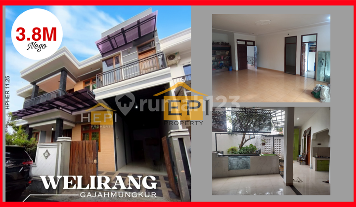 Rumah 2Lt Bagus di Gajah Mungkur Dekat Akpol 1