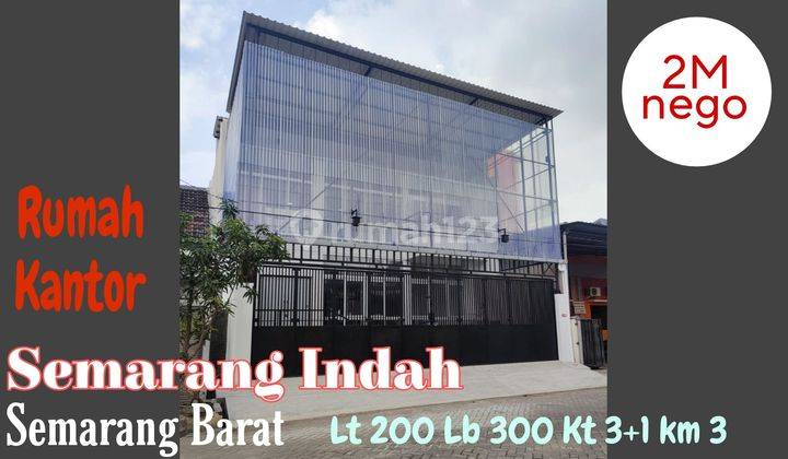 Rumah/Kantor  Di Semarang Indah, 500m Ke Mall The Park 1