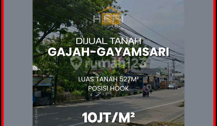 Tanah Lebar 15m Hook Di Jalan Gajah Siap Bangun 1