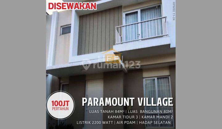 Rumah 2lt Di Paramount Village,dekat Kota 1