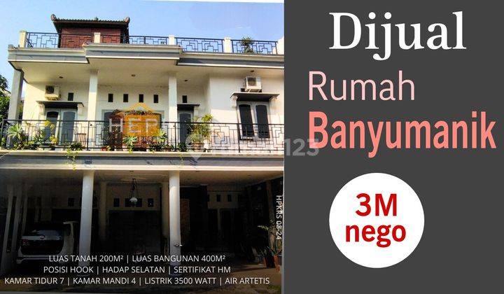 Rumah 2lt+roof Top Di Banyumanik,lebar Jalan 10m 1