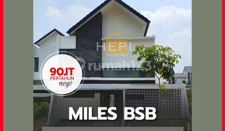 Rumah Baru 2Lt di Miles Bsb City Siap Pakai 1