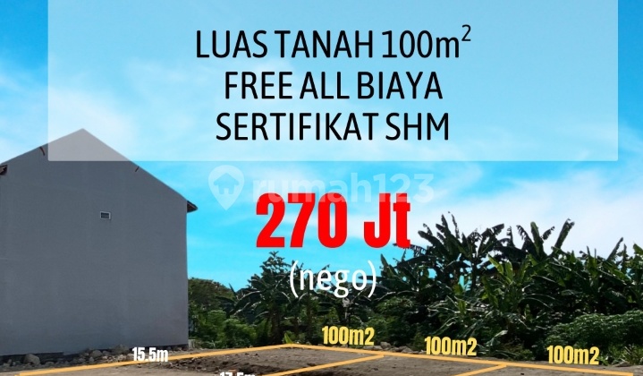 Kavling Siap Bangun,lingkungan Sudah Terbentuk,free Biaya2