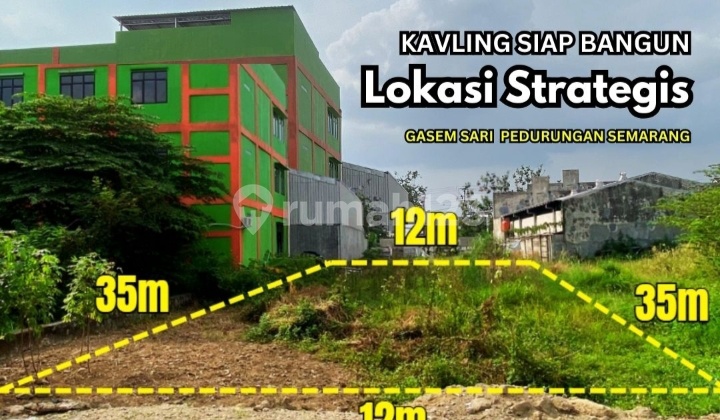 Kavling Siap Bangun ,dekat Jalan Raya, Lingkungan Terbentuk 2