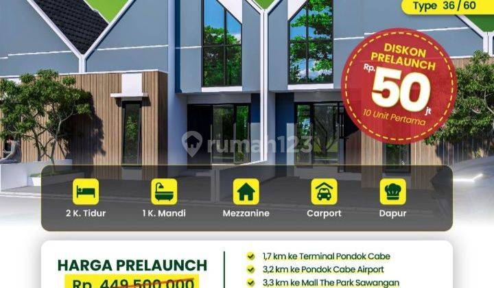 Rumah Baru Mezanine Dicinangka Dkt Pondok Cabe  1